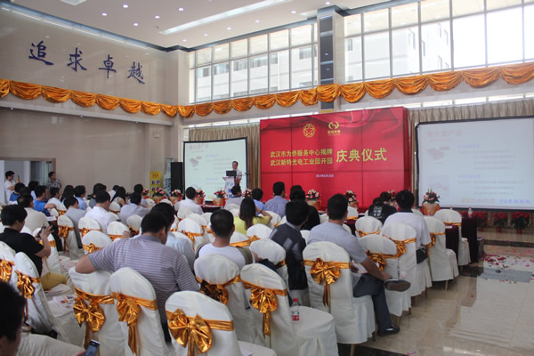 武汉市为侨服务中心揭牌暨新特光电工业园开园仪式圆满成功